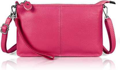 befen Genuine Leather Wristlet Clutch Wallet Purses Small Crossbody Bags for Women with RFID Blocking Card Slots