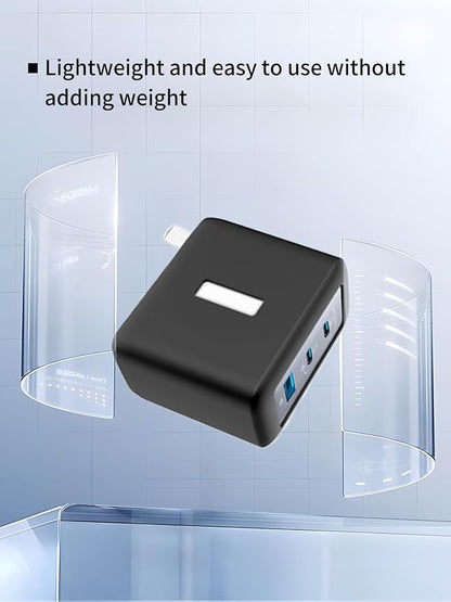 Case for Anker 100W USB C Charger (GaN II), WUNIAK Soft Silicone Protective Portable Scratch Shock Resistant Shell, Protective Case for Anker 736 Charger (A2145/B2145), Black