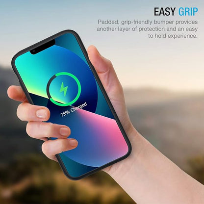 Battery Case for iPhone 13, Enhanced 10000mAh Portable Protective Smart Wireless Charging Case Support Carplay Compatible with iPhone 13 (6.1 inch) Rechargeable Extended Battery Charger Case (Black)