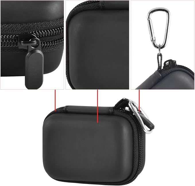 casmilee Portable Charger Power Bank Case for Swyop/for Feob/for Charmast/for JEJILL/for LanLuk/for VEGER/for iWALK/for Taegila/for Kuulaa and More Small Charging Battery Pack - Bag Only (Black)