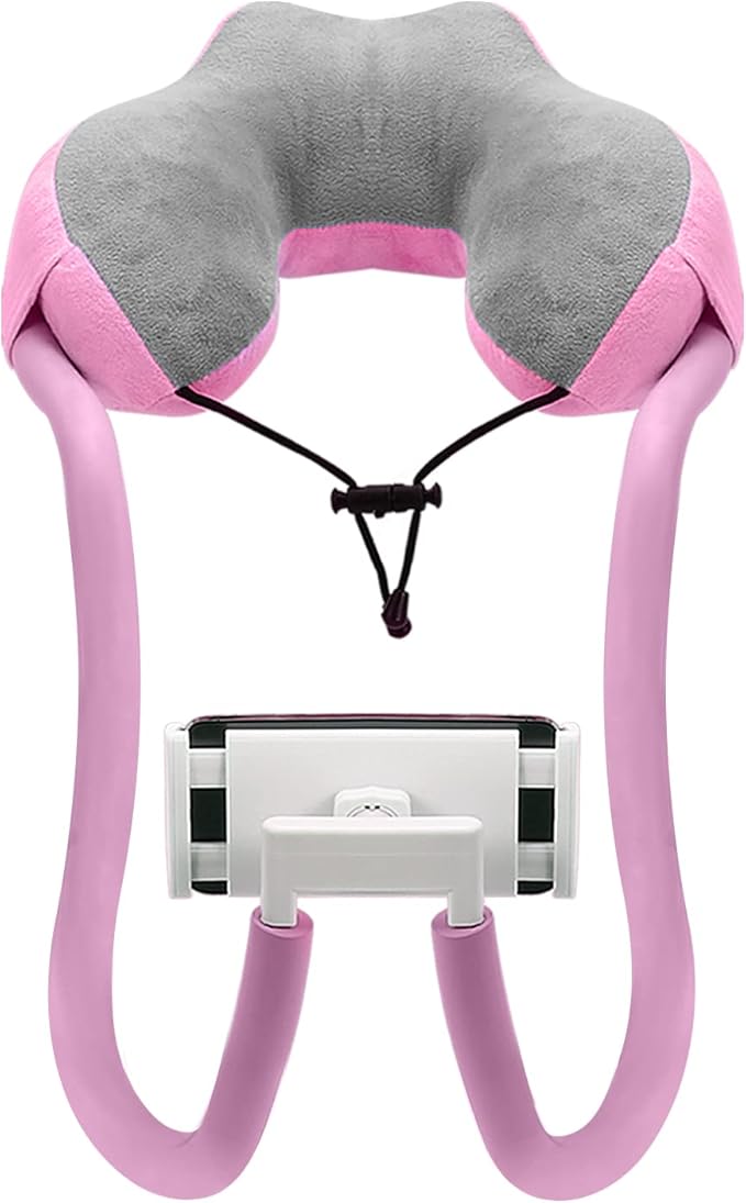 MoKo Neck Phone Holder, Lazy Gooseneck Phone Pillow Holder Bracket, 360° Rotate Phone Tablet Stand for 4"-11" Device, fits iPhone 17/17 Air/17 Pro/17 Pro Max, iPhone 16/Pro/Pro Max/Plus, iPhone 15/Pro