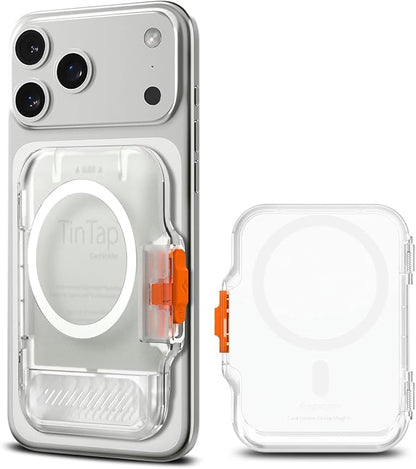Spigen for MagSafe Wallet, Heavy Duty Hardshell Magnetic Card Holder Compatible with iPhone 17/16/15/14/13/12 Pixel 10 Series MagSafe-Cases Pixelsnap Holds 5-6/7-8 Cards