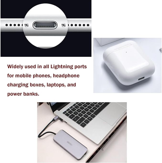10 Pack USB-C Port Plug, Easy to Grip USB C Dust Plugs, C-Type Dustproof Dlug, Dustproof Plug Kit, with Cleaning Tool, Suitable for All C-Type Ports, Compatible with iPhone 15 16 17