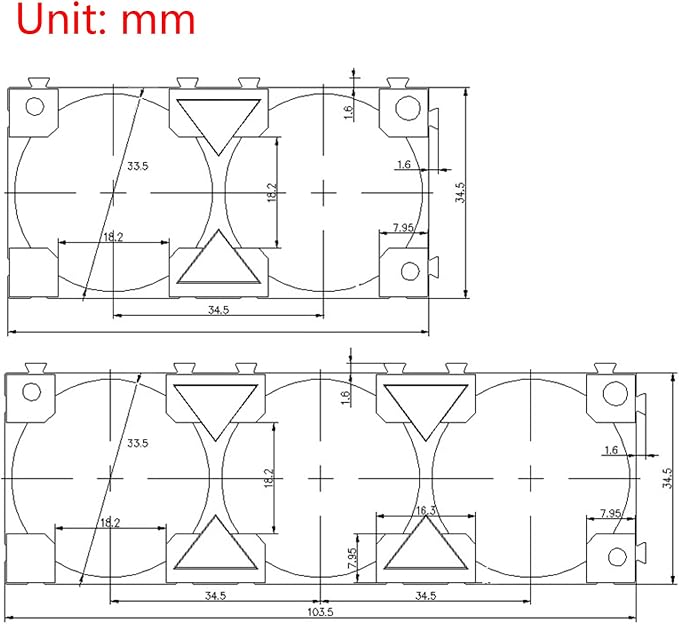 33140 Holder Resistance Battery Fireproof Pack Case Suitable for Combination Battery