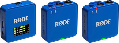 RØDE Wireless GO (Gen 3) – Compact Wireless Mic – Pristine Audio, 32-bit Float Recording, Automatic Level Control, for Phones, Cameras and Computers (Cobalt)