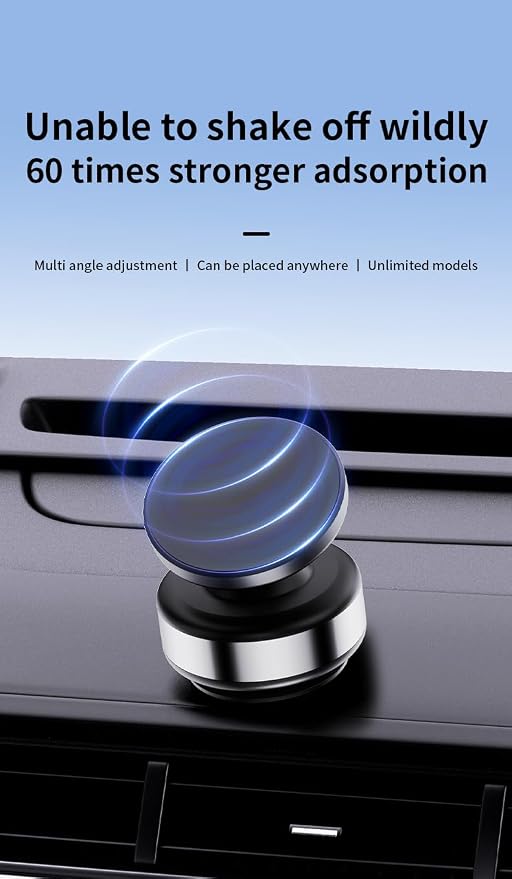 2024 New Electric Vacuum Magnetic Suction Car Phone Mount 360 Degree Rotating Rotatable Car Phone Holder,Compatible with 4.7-inch Above Smartphones