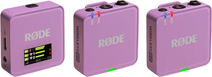 RØDE Wireless GO (Gen 3) – Compact Wireless Mic – Pristine Audio, 32-bit Float Recording, Automatic Level Control, for Phones, Cameras and Computers (Lilac)