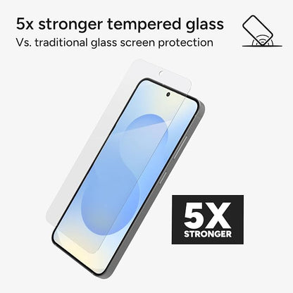 ZAGG Glass Elite Samsung Galaxy A36 5G Screen Protector – Ultra-Strong Tempered Glass, Scratch-Resistant, EZ Apply Installation, InvisibleShield, Made with Recycled Materials