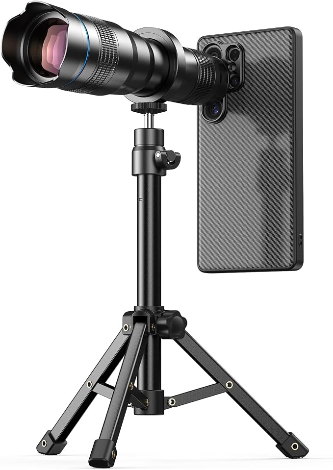 Evil eye 36X Telephoto Lens for Samsung Galaxy S25 Ultra, High Power HD Telephoto Phone Lens with Tripod, Phone Lens Attachments for Travel, Concert, Exploration