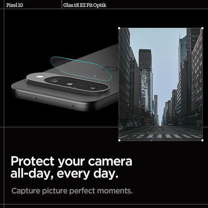 Spigen Camera Lens Screen Protector [Glas.tR EZ Fit Optik] Designed for Pixel 10 [Case Friendly] - 2 Pack