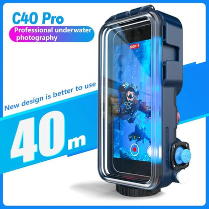 Universal Underwater Phone Case for Snorkeling and Diving, [131FT/40M] Professional Scuba Dive Waterproof Phone Case for iPhone and Android, Easy Camera Controls/Underwater Photo & Video