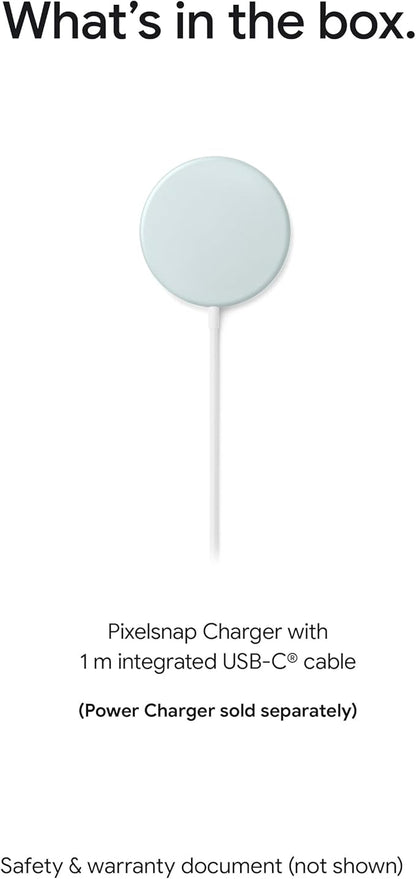 Google Pixelsnap Phone Charger - Fast-Charging 25W Qi2 Wireless Charger - Compatible with Pixel Phones and Qi-Certified Devices - Charger Adapter Sold Seperately