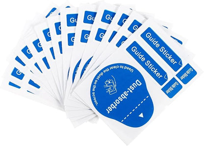 LCD Screen Dust Removal Stickers for Phone and Tablet 200Pcs Phone Screen Cleaning Decals for Effective Dust and Fingerprint Removal Portable Cell Absorber
