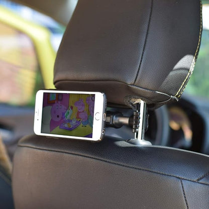 Car Headrest Mount Holder Back for Seat Headrest Magnetic Holder Mount Mobile Ph, Silverr