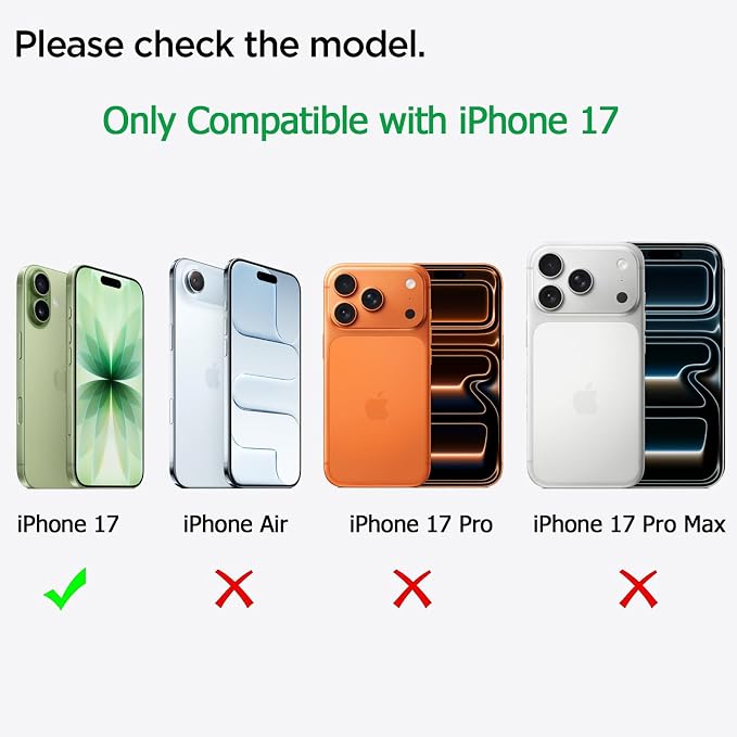 Battery Case for iPhone 17, Upgraded 10000mAh Pack Rechargeable Charger Case Support Carplay with Wireless Charging Compatible for iPhone 17 (6.3 inch) External Battery Charging Cover (Black)