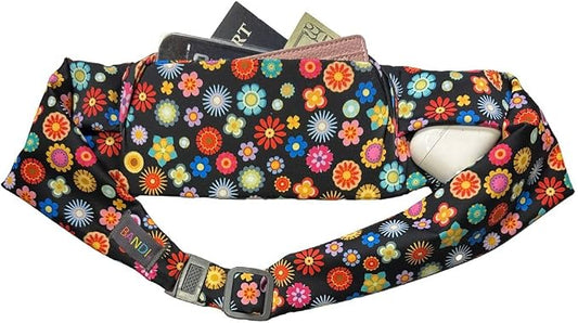 BANDI Running Belt for Women & Men – USA Made No-Bounce Adjustable Waist Pack & Secure Fanny Pack – Fits All Phones, Gels & Essentials – Zipper-Free, Medical Device Friendly