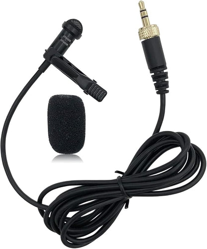 Lavalier Microphone Replacement for Sennheiser Wireless Transmitter/ME 2 Mic - Lav Lapel Clip, Wearable, Omnidirectional, 3.5mm TRS
