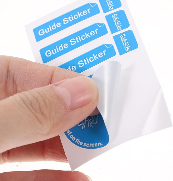 400pcs Film Dust Removal Sticker Cleaning Tool Telephone Dedust Sticker for Phone Laptop Sticker Screen Removal Sticker Dust Phone Dedust Sticker Blue Lens Paper