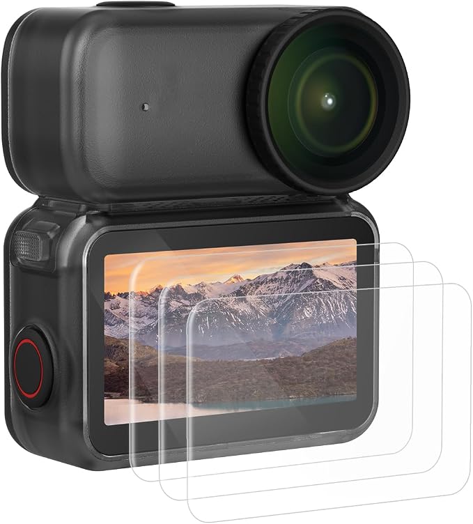 SMALLRIG 3 Pack Screen Protector, Tempered Glass Screen Protector for DJI Osmo Nano, Ultra-thin and Hardness with Cleaning Tool and Filter Cloth