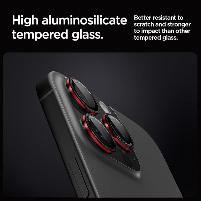 Spigen Camera Lens Screen Protector [GlasTR EZ Fit Optik Pro] Designed for iPhone 17 Pro Max | iPhone 17 Pro | iPhone 16 Pro Max | 16 Pro | iPhone 15 Pro Max | 15 Pro - L-Series [2 Pack]