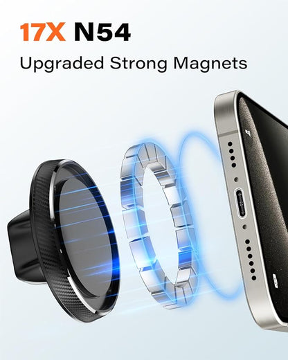 A2C Flexible Gooseneck Phone Holder for iPhone Magsafe, Long Arm Gym Magnetic Phone Holder for Treadmill Peloton, Portable Fitness Home Gym Accessory, Phone Mount for Stroller/Shopping/Golf Cart/Desk