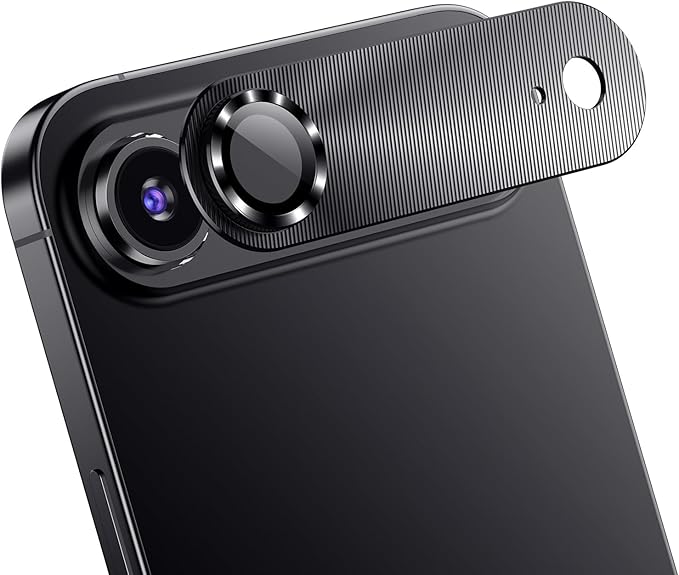 AFARER 2 Pack Lens Protector for iPhone 17 Air, Ultra-thin HD Tempered Glass Camera Cover [Strong Adsorption] [Not Easy to Break] [Does not Affect Night Shots] Case-Friendly (Black)