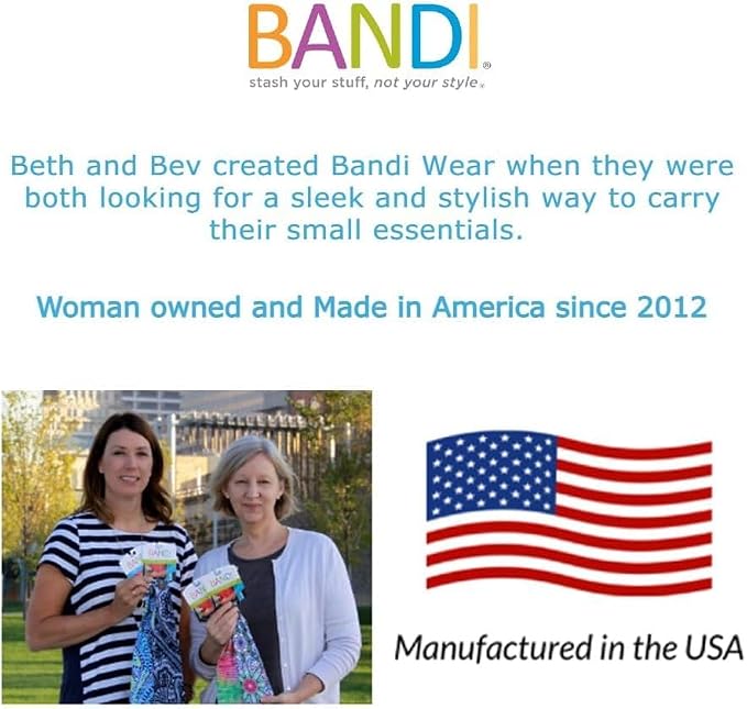 BANDI Running Belt for Women & Men – USA Made No-Bounce Adjustable Waist Pack & Secure Fanny Pack – Fits All Phones, Gels & Essentials – Zipper-Free, Medical Device Friendly