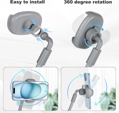 Cell Phone Stand, Neck Cell Phone Holder for Bed, Hand Free POV/Vlog Selfie Phone Neck Holder for Recording, Universal Multi-Functional Flexible Phone Stand for 4.7''-6.7'' Phone