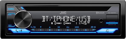JVC KD-SR87BT Bluetooth CD Car Stereo with USB Port – AM/FM Radio, MP3 Player, High Contrast LCD, Detachable Face Plate – Single DIN – 13-Band EQ