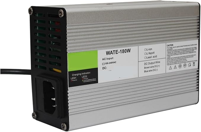 Charger Aluminum Lithium Ion Battery WATE- 12.6V 3A Charger 12V Li-ion Battery Smarts Charger Aluminum case Used for 3 Series 12V Li-ion Battery 100V-240VAC(Crocodile Clip,U+S)