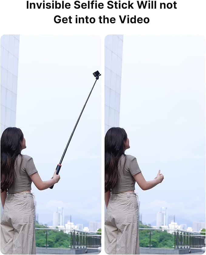 57in Extendable Selfie Tripod for Action Cameras - ULANZI Go Quick II Long Action Camera Stick Tripod Quick Release Adapter Vlog Handle Grip for GoPro Hero Series