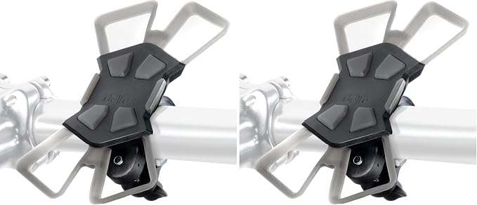 Delta Cycle Xmount Bicycle Phone Holder - Adjusts to Any Handlebar & Fits Any Phone or iPhone - Easily Accessible Bike Accessories (Pack of 2)