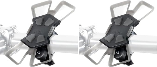 Delta Cycle Xmount Bicycle Phone Holder - Adjusts to Any Handlebar & Fits Any Phone or iPhone - Easily Accessible Bike Accessories (Pack of 2)
