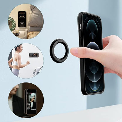 Nillkin Magsafe Wall Mount Magnetic Shower Phone Holder Waterproof, 2 Pack SnapHold Magsafe Sticker for iPhone 17 16 15 14 13 12 Series, Magnetic Phone Holder, Phone Magsafe Mount for Bathroom, Black