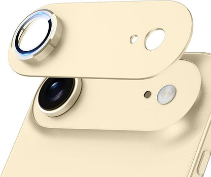 Jeluse Compatible with iPhone Air Camera Lens Protector, Strong Adhesion Full Coverage Metal Aluminum Alloy Ultra Clarity Tempered Glass Camera Screen Protector