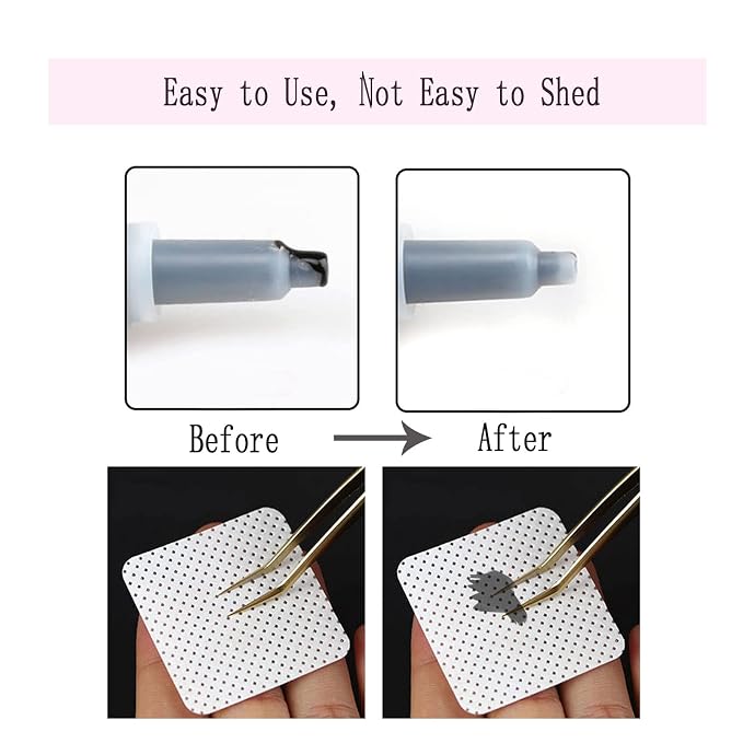 Absorbable Soft Gel Nail Polish Remover Cotton Pads - 1200 Pcs Lint-Free Non-Woven Fabric Wipes for Nails & Lash Extension Glue Cleaning