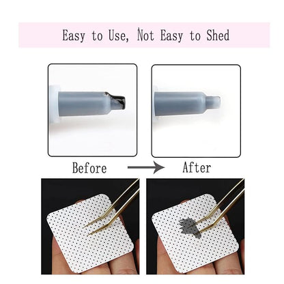 Absorbable Soft Gel Nail Polish Remover Cotton Pads - 1200 Pcs Lint-Free Non-Woven Fabric Wipes for Nails & Lash Extension Glue Cleaning