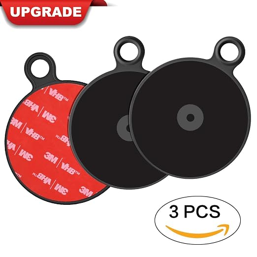 APPS2Car Dashboard Pad Mounting Disk for Suction Cup Phone Mount, 3Pcs 3" (76mm) Ultra Sticky Heat-Resistant Replacement Disc for Vacuum Suction Phone Holder, Dash Mount, GPS Holder Suction Mount