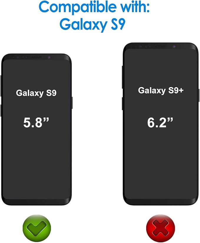 JETech Screen Protector for Samsung Galaxy S9, 2-Pack | Self-Healing TPU Film, HD Clear, Anti-Scratch Protection, Bubble-Free Installation
