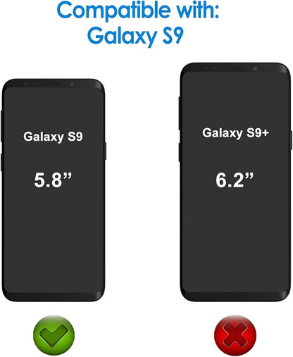 JETech Screen Protector for Samsung Galaxy S9, 2-Pack | Self-Healing TPU Film, HD Clear, Anti-Scratch Protection, Bubble-Free Installation