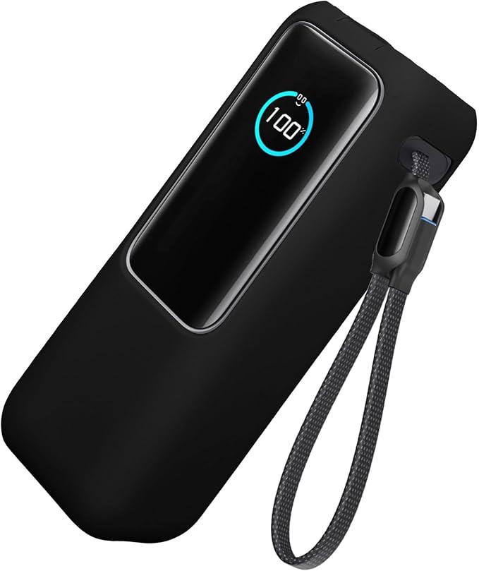 kwmobile Case Compatible with Anker Power Bank 25000mAh (A1695H11) - Portable Powerbank Cover - External Battery Charger Bag, Shockproof - Black