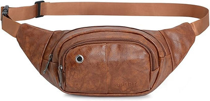 DAITET Crossbody Fanny Pack for Men&Women,Large Waist Bag & Hip Bum Bag with Adjustable Strap for Outdoors Workout Traveling Casual Running Hiking Cycling