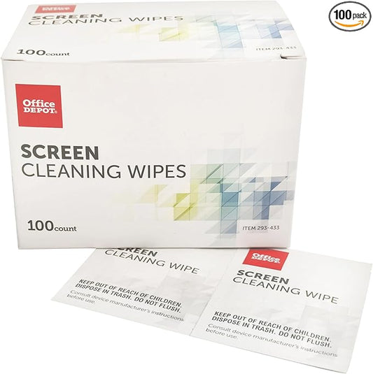 Office Depot® Brand Screen-Cleaning Wipes, Pack Of 100