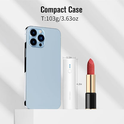 Portable Charger, 5000mAh Mini Power Bank, S03 2-Pack Pocket Size Fast Charging USB-C (in&Out), PowerNano, Compatible with iPhone Series, Android Phone and More