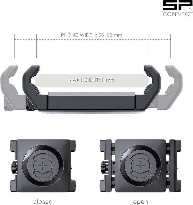 SP CONNECT Micro Stem Mount Pro Clamp | SPC+ | Premium Mobile Phone Holder for Cycling | Electric Bicycle Cell-Phone Holders | Road Bike E-Bike