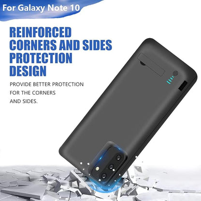 Battery Case for Samsung Galaxy Note 10, 5000mAh Rechargeable Extended Battery Charging Case, External Battery Charger Case, Add 100% Extra Juice