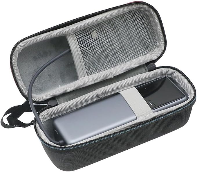 Hard Shell Storage Bag Travel Carrying Case for Xiaomi 10000mAh 165W Powerbank Case Bag (Black)