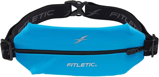 Fitletic Active Lifestyle Fanny Pack & Mini Sports Running Belt For Men & Women – Lightweight, Low Profile- Ultra-Soft Expandable Lycra Pouch - Fits All Phones – Inner Pocket