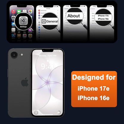 MOCCA Strong Magnetic for iPhone 17e Case/iPhone 16e Case [Compatible with Magsafe] [Full Camera Protection] Slim Translucent Matte Shockproof Phone Case for iPhone 17e / 16e 6.1", Stone