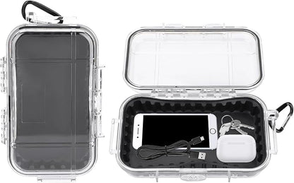 Waterproof Dry Box Protective Case, IP67 Water Resistant Portable Micro Case Watertight Storage Box for Phones, Knives, Wallets, Watches